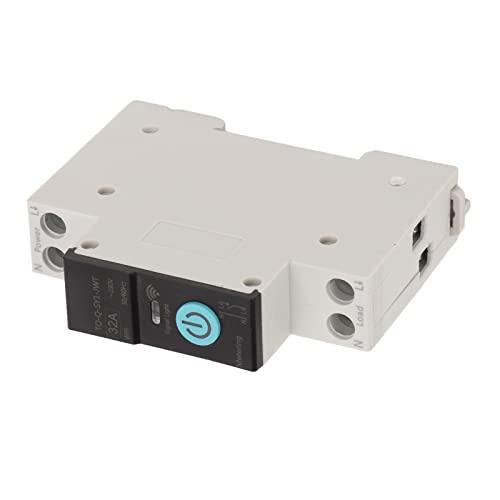 Asixxsix Wifi Circuit Breaker, Ac 230V 3 Timing Modes Wifi Smart Circuit Breaker High Temperature Resistance Wifi Smart Switch Breaker Din Rail Circuit Breaker For Household Appliances (32A) #TOP7