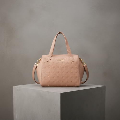 Image of Caprese Rain Medium Satchel Bag for Women with Adjustable & Detachable Strap | Versatile Shoulder, Crossbody & Handheld Bag with Multi-Compartments for Work and Travel