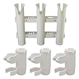 BMO JAPAN(ビーエムオージャパン) 3連ロッドホルダー (一体型) 1個& ジグホルダー (ホワイト) 3個セット [ 20A0024 20A0042 20A0042 20A0042 ]