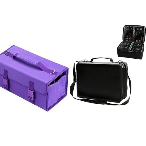Image of Marker Case, 171 Slots +224 Slots Alcohol Marker Case Markers Carrying Bag Holder for Art Sketch Marker, Permanent Paint Marker, Dry Erase Marker, Repair Marker Pen, Color Highlighte Art Supplies