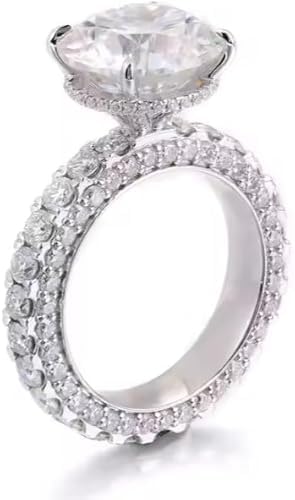 4 Cts Round Cut Diamond engagement ring,14 Kt Gold plated wedding Gift,full internity diamond ring,Round cut engagement ring,GIfted For Her.size 3-122