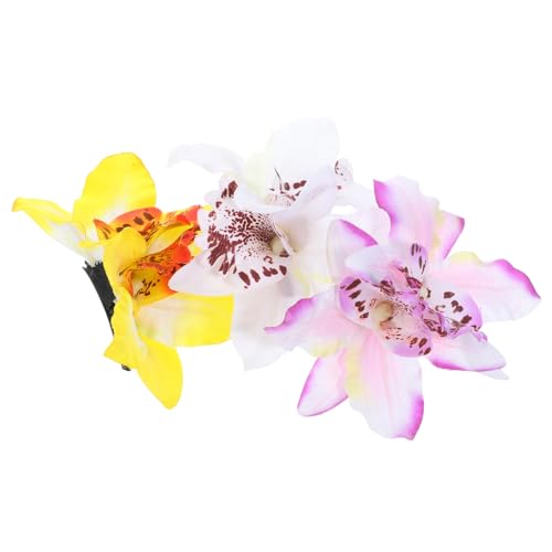 Pince à cheveux fleur fille : 3 barrettes colorées pour l'école et le quotidien