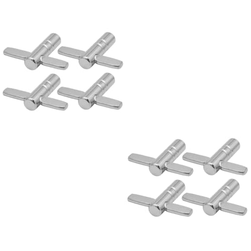GOOHOCHY 2sets Professional Drum Tuning Key T-shaped Drum Key Set for Tuning Tools 4pcs*2