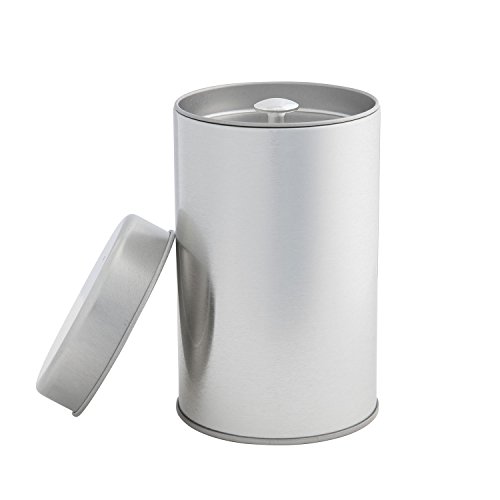 Tea Tin Canister with Airtight Double Lids for Loose Tea - Small Kitchen Canisters for Tea Coffee Sugar Storage, Loose Leaf Tea Tin Containers by SilverOnyx - Tea Canister - 1 pc - Thumbnail 6