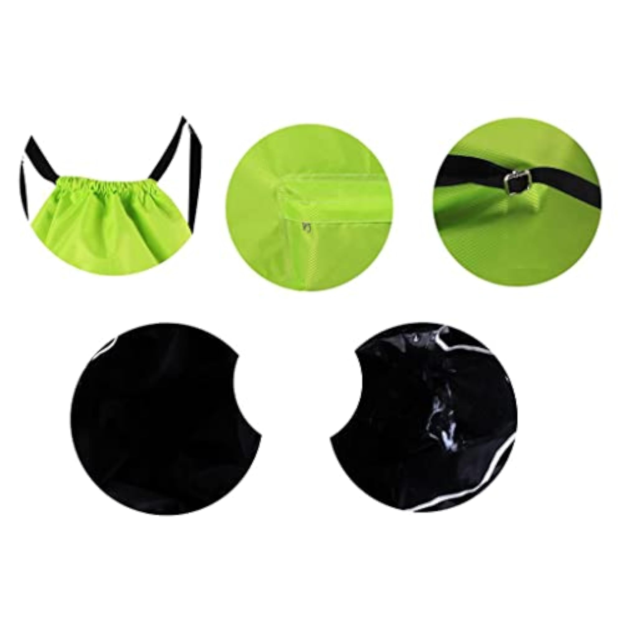 Swim Beach Drawstring Backpack with Wet & Dry Separation, Green