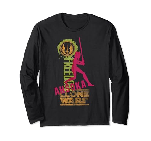 T-shirt Star Wars Ahsoka Clone Wars vêtement manches longues imprimé graphique science-fiction