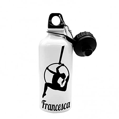 Mr. Gadgets Borraccia personalizzabile con nome vari modelli-Sport- Adulto 500ml (Danza Aerea)