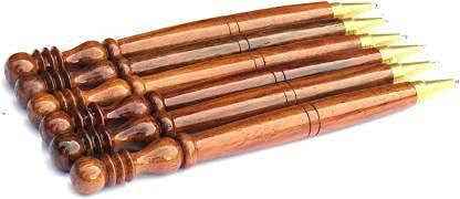 Happie Shopping Wooden Ball Pen Ball Pen (Pack of 6)