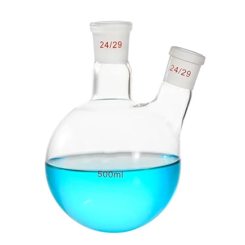 Flacon de laboratoire en verre double col résistant aux chocs thermiques ballon 100 ml