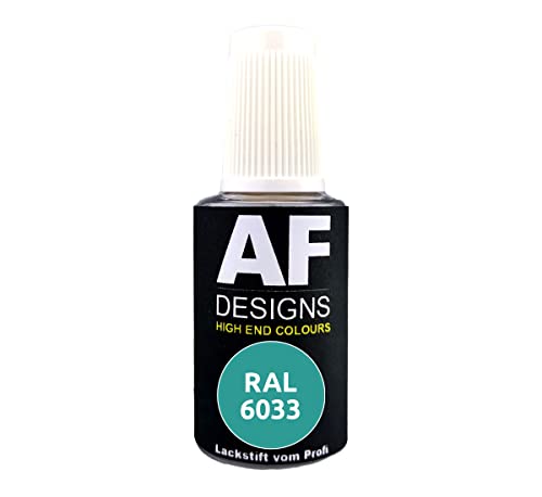 Alex Flittner Designs Stylo de Retouche RAL 6033 MENTHE TURQUE 20ml Mat - Stylo de Réparation Acrylique - Laque de Retouche - Laque de Réparation pour Bois,...
