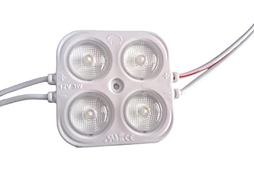 Image of 3.0W LED Module 12V DC 5700K White Waterproof Decorative Light for Lightbox Letter Advertising Signs with Tape Adhesive Backside (20pcs Pack) (White)