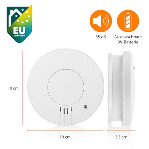 Smartwares FSM-11516 Rauchmelder - 5-Jahres-Batterie - mit Unterbrechungsmodus