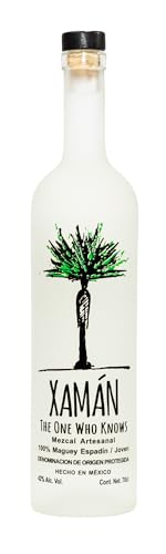 Mezcal Xamán Espadín Joven Mescal Artigianale Messicano, 100% Agave, Blanco