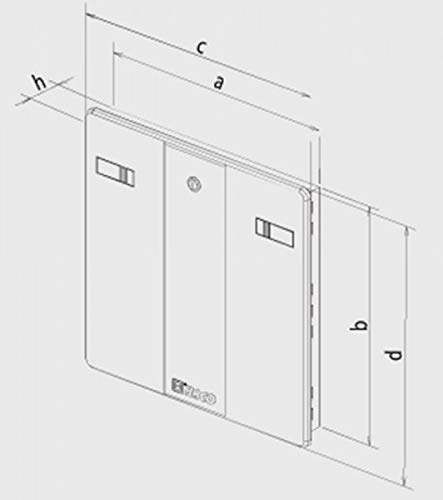 da 500x500mm bianco pannello di accesso di plastica di alta qualità ASA