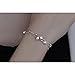 kelistom 925 Sterling Silver Bracelets for Women, Love Heart Charm Chain Bracelet Bangle Fashion Jewelry Gifts (two-layer star)