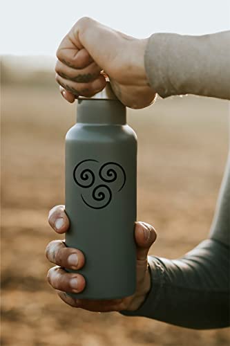 Design animado arco-íris Avatar Aang (V3) Fire Water Earth Air The Last Airbender Laptop Decalque Ad