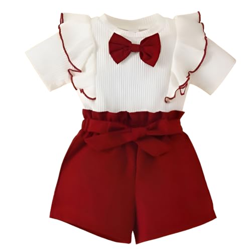 Image of 4YOU DRESSES Beautiful Cotton Blend Fabric Top and Shorts For Girls(Pack Of 2)