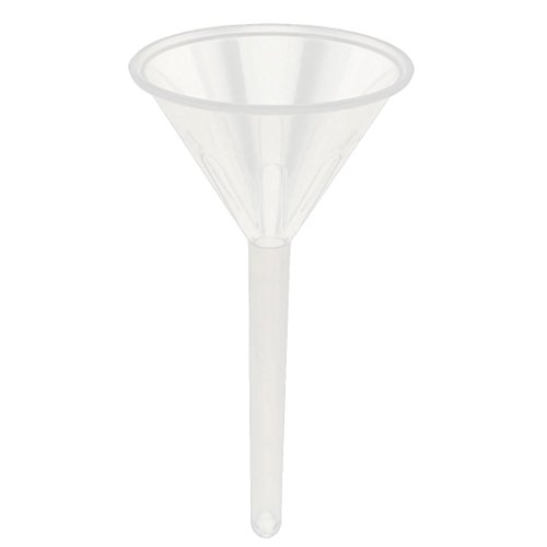 Uxcell a16032400ux0022 Plastic Laboratory Filter Funnel 75mm 3 Inch Mouth Dia Clear White