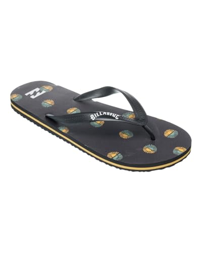Tongs Homme Billabong Tides en caoutchouc noir pour la plage