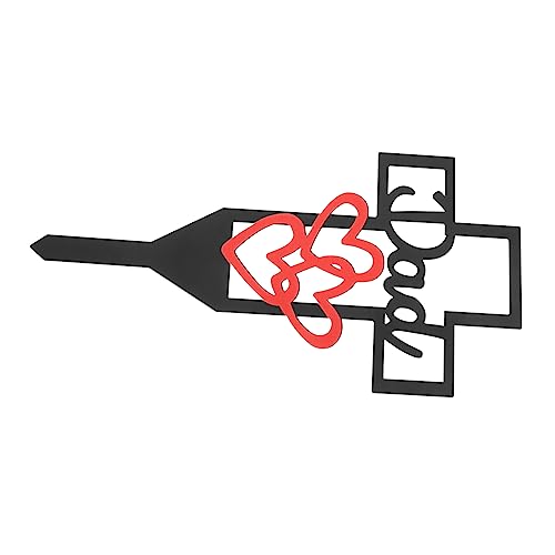 VICASKY Décoration de jardin pour cimetière - Croix funéraire étanche pour papa - Durable et à insérer pour les fêtes commémoratives