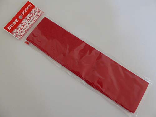 YokohamaUSA Japanese Martial Arts Sport Aka Red Hachimaki Headband/36 x 2.5