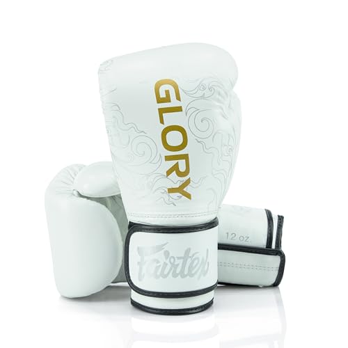 Fairtex Glory Leather Boxing Gloves, Muay Thai Kickboxing MMA Sparring Gear
