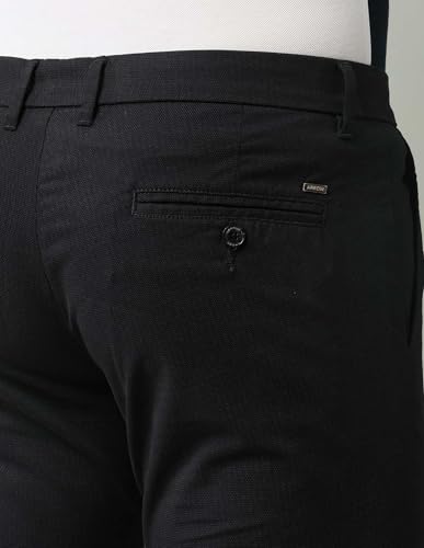 Image of Arrow Sports Men's Solid Mid Rise Cotton Button Slim Flat Front Slant Pocket Casual Pants (ASAJTR2488 28)