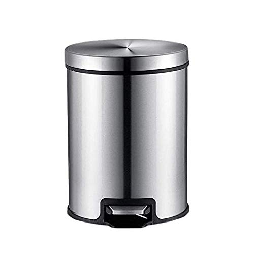 Poubelle cuisine inox pédale bin 8L avec couvercle hermétique
