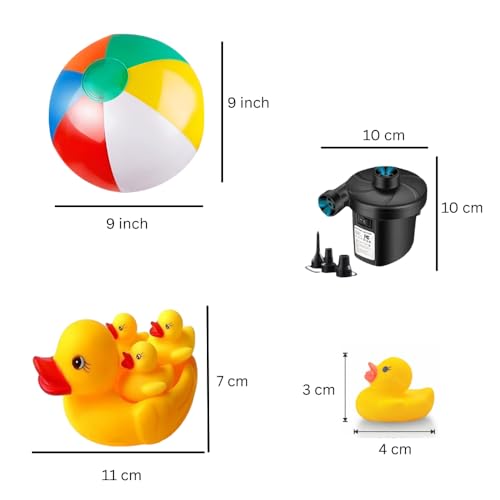 Image of 8.7FT Designer Inflatable Swimming Pool with Electric Pump - Large 3-Layer PVC Family Pool, Quick-Inflate, Leak-Proof Outdoor Pool for Kids & Adults(262*175*60 Cm / 103.15 inch X 68.89 inch X 23.6 inch)