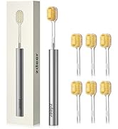 ZDEER Ultra Soft Bristle Toothbrush for Adults with Sensitive Gums, Aluminum Alloy + ABS Handle w...
