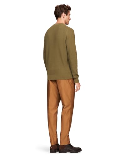 Image of Tommy Hilfiger Men's Waffle Knit Crewneck Sweater Lightweight Pullover, Also Available in Big & Tall