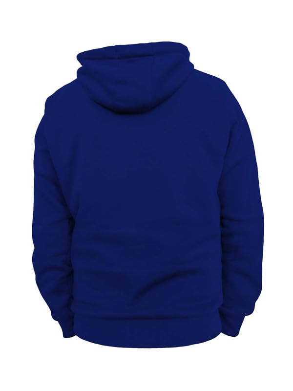 Image of DROBE Winter wear Relaxed Fit Plain Cotton Blend Full Sleeves Hoodie for Men