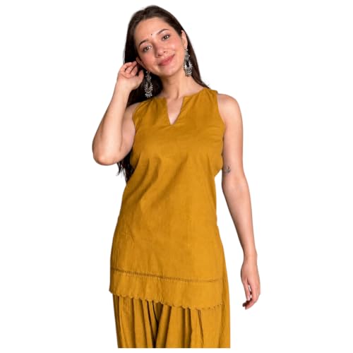 Image of LookMark Women's Rayon Printed Kurta Set with Farshi Salwar | Traditional Ethnic Co-ord Set for Women | Office, Casual Wear-AZ-YS-OG3-KS2337