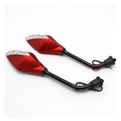 Espejo retrovisor con LED para Suzuki GSR600 SV650 y V-Strom en color rojo