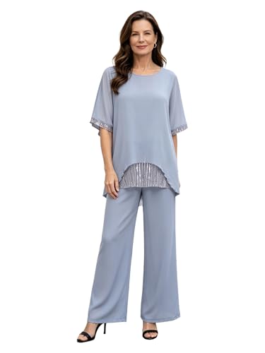 Mode élégante pour femme haut et pantalon fluide chic de travail