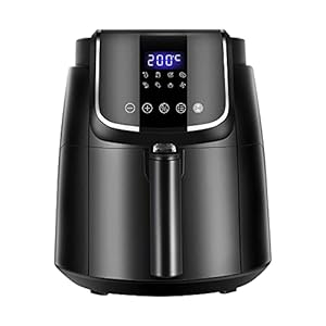 Midea Airfryer 4 l, olievrije airfryer, 1500 W, 8 vooraf ingestelde programma’s, temperatuur 35-200 °C, timer 60 minuten, schudfunctie, 41 recepten inbegrepen, vaatwasmachinebestendig