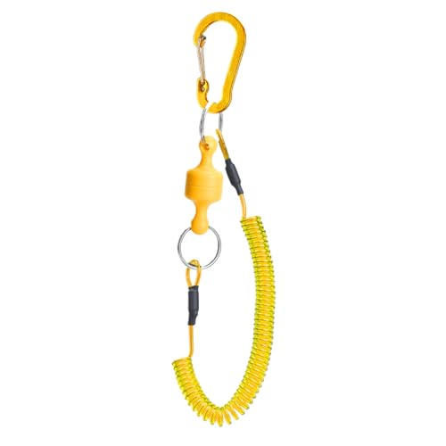 Retractor para la con Mosca | Equipo de de Trucha,Cordón retráctil con Antideslizante y liberación rápida para en Agua Salada, Lago, río, sobre Hielo