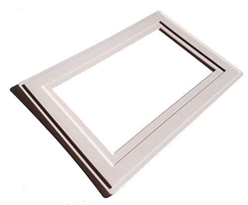 Single Double Light Switch Socket Finger Plates Surround Wall Protector Hygienic Cover (Double, White)