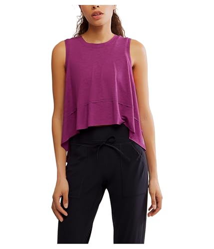 Free People Women's Tempo Tank, Deep Mulberry