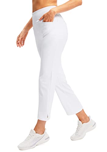 Soothfeel Women's High-Waisted Athletic Ankle Pants with 5 Pockets