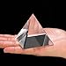 ZEAYEA 3 Pack Clear Crystal Pyramid, 2.4