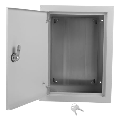 Tofficu Caja Eléctrica de Aluminio Resistente la Intemperie Resistente al Óxido y Agua Armario de Distribución Mural para Exteriores Protección para Cableado y Disyuntores