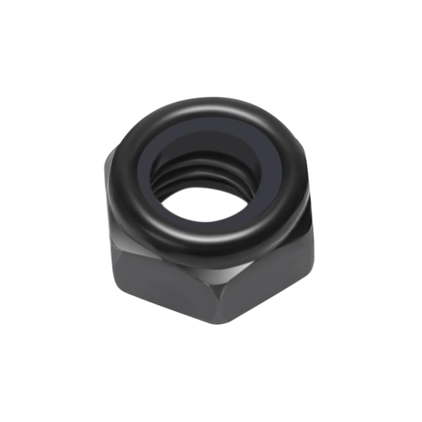 M10 Lock Nuts - Carbon Steel, Zinc Plated -1 M10 Lock Nuts - Carbon Steel, Zinc Plated -1