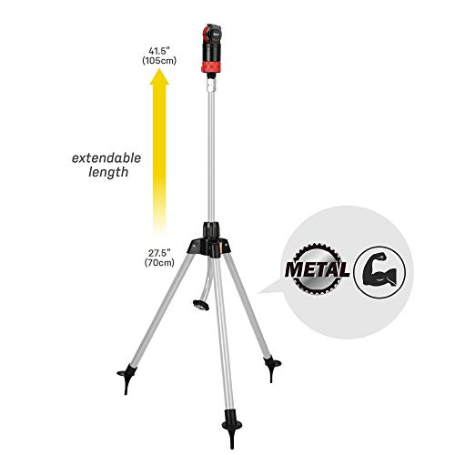 image for Eden 11530 Multi-Pattern Turbo Gear Drive Metal Tripod Sprinkler Plus 
