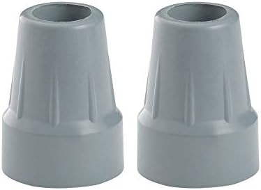 Urge Medical Crutch Tips, Gray, 7/8 Inch (2)