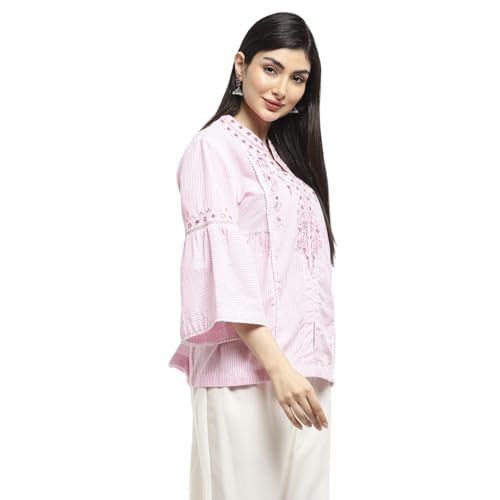 Image of BIBA Women Cotton Straight Dyed Kurti