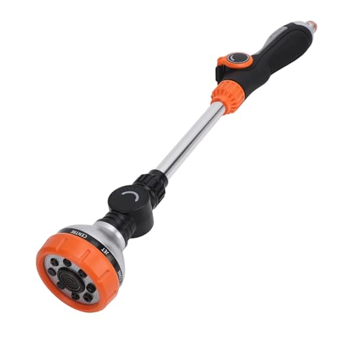 Watering Wand, Adjustable Sprayer Wand with 8 Watering Patterns Garden Hose Wand for Lawn Garden Irrigation