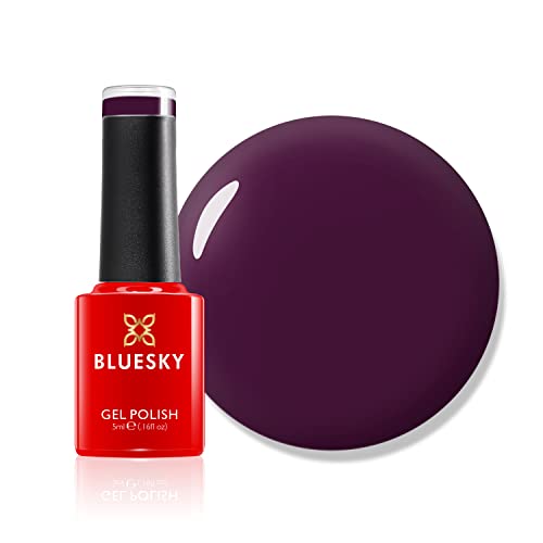 Bluesky Gel Nail Polish, Plum Wine, Mini, CS63, Plum, Purple, Long Lasting, Chip Resistant, 5 ml Requires Drying Under UV LED Lamp