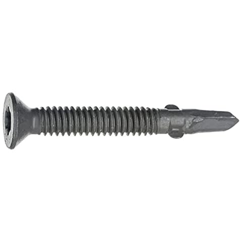 Saberdrive Star Drive Floorboard Screws with Wings, 5lb Box, Approx. 159 Pieces - 1/4" x 3" Self Tapping Screws, Heat, Abrasion, & Corrosion Resistant Thread Forming Screws for Flooring, Repair Cover