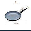 MasterClass Eco Induction Frying Pan with Healthier Ceramic Chemical Free Non Stick, Large, Aluminium/Iron, Black/Blue, 30 cm #1